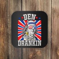 Ben Drankin 4th Of July Patriotic America Coaster