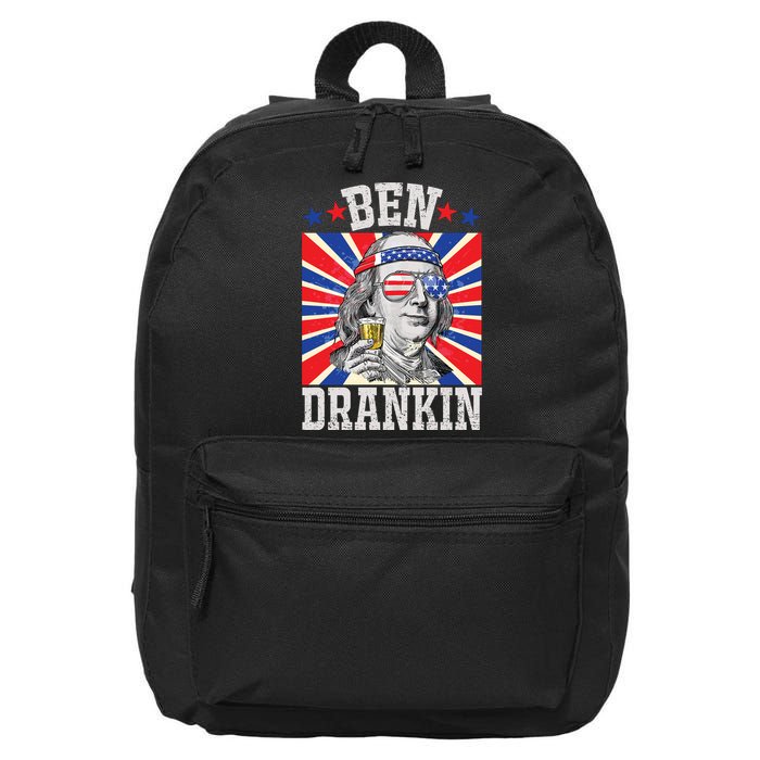 Ben Drankin 4th Of July Patriotic America 16 in Basic Backpack