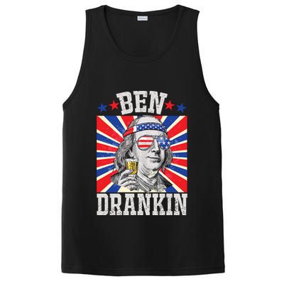 Ben Drankin 4th Of July Patriotic America PosiCharge Competitor Tank