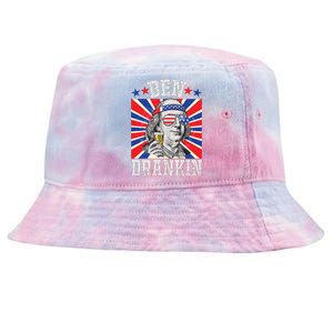 Ben Drankin 4th Of July Patriotic America Tie-Dyed Bucket Hat