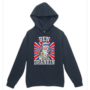 Ben Drankin 4th Of July Patriotic America Urban Pullover Hoodie