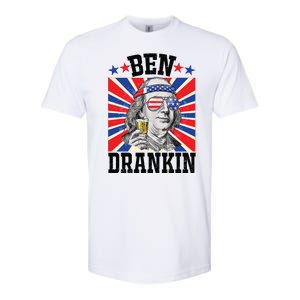 Ben Drankin 4th Of July Patriotic America Softstyle CVC T-Shirt