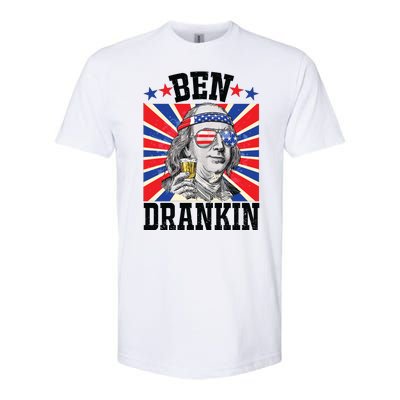 Ben Drankin 4th Of July Patriotic America Softstyle CVC T-Shirt