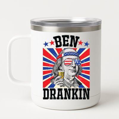 Ben Drankin 4th Of July Patriotic America 12 oz Stainless Steel Tumbler Cup