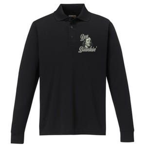 Ben Drankin Benjamin Franklin Performance Long Sleeve Polo