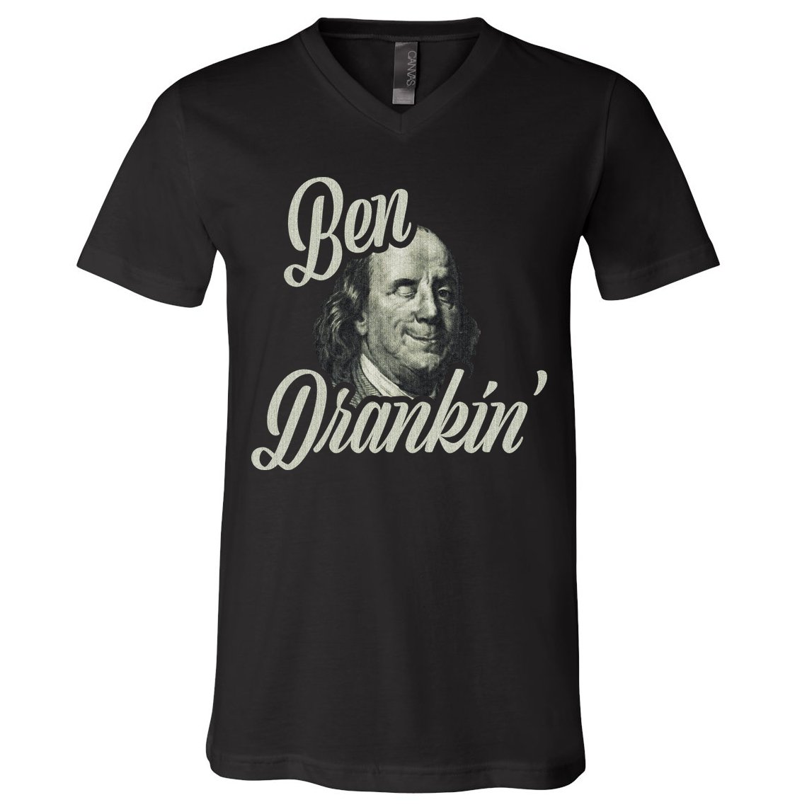 Ben Drankin Benjamin Franklin V-Neck T-Shirt