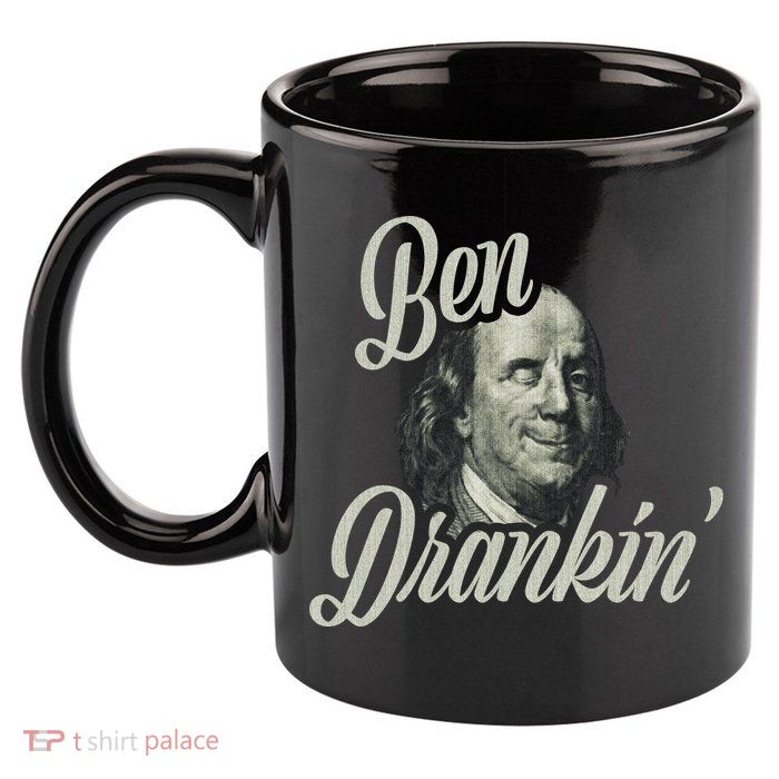 Ben Drankin Benjamin Franklin 11oz C Handle Ceramic Mug