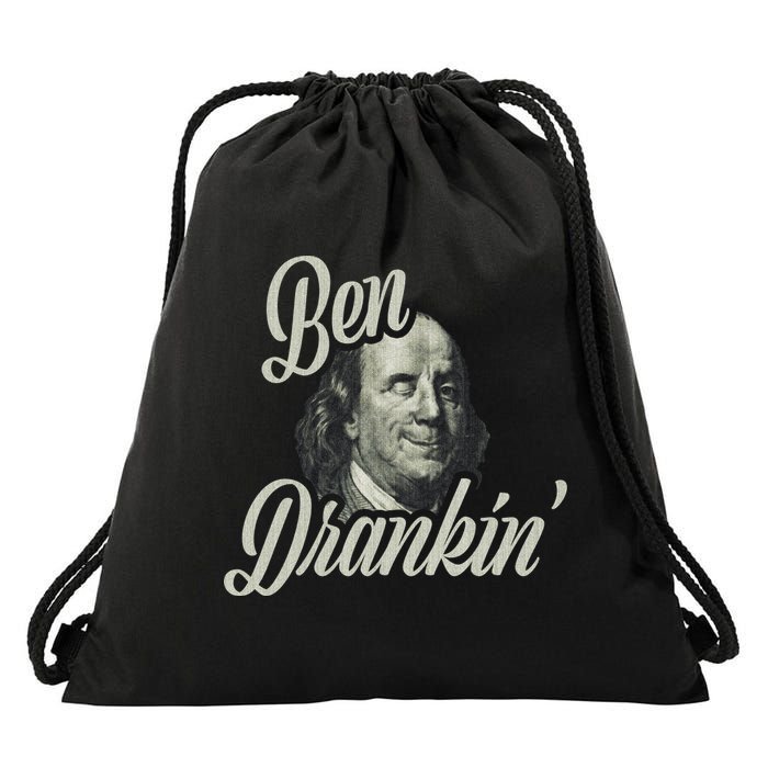 Ben Drankin Benjamin Franklin Drawstring Bag