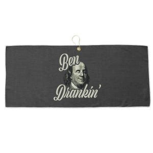 Ben Drankin Benjamin Franklin Large Microfiber Waffle Golf Towel