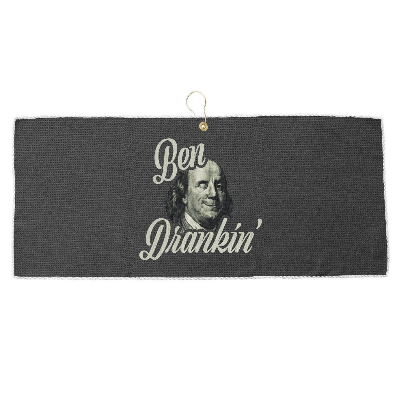 Ben Drankin Benjamin Franklin Large Microfiber Waffle Golf Towel