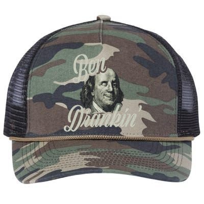 Ben Drankin Benjamin Franklin Retro Rope Trucker Hat Cap