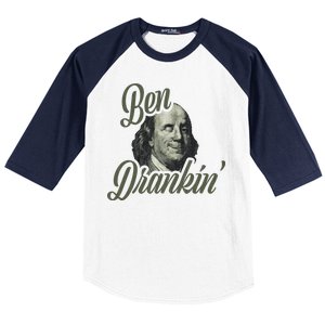 Ben Drankin Benjamin Franklin Baseball Sleeve Shirt