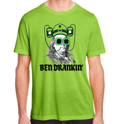 Ben Drankin Benjamin Franklin St Patricks Day Adult ChromaSoft Performance T-Shirt