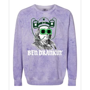 Ben Drankin Benjamin Franklin St Patricks Day Colorblast Crewneck Sweatshirt