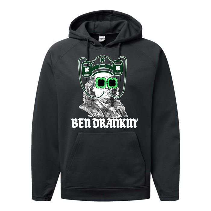 Ben Drankin Benjamin Franklin St Patricks Day Performance Fleece Hoodie