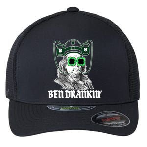 Ben Drankin Benjamin Franklin St Patricks Day Flexfit Unipanel Trucker Cap