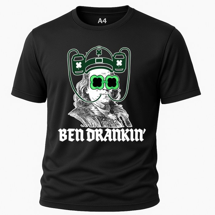 Ben Drankin Benjamin Franklin St Patricks Day Cooling Performance Crew T-Shirt