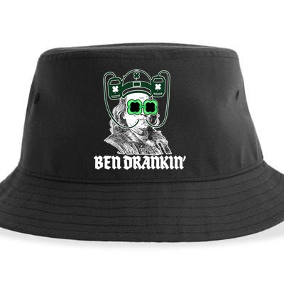 Ben Drankin Benjamin Franklin St Patricks Day Sustainable Bucket Hat