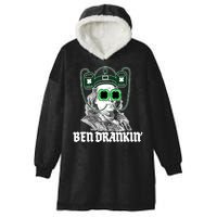 Ben Drankin Benjamin Franklin St Patricks Day Hooded Wearable Blanket