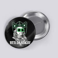 Ben Drankin Benjamin Franklin St Patricks Day Button