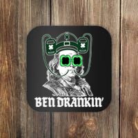 Ben Drankin Benjamin Franklin St Patricks Day Coaster