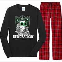 Ben Drankin Benjamin Franklin St Patricks Day Long Sleeve Pajama Set