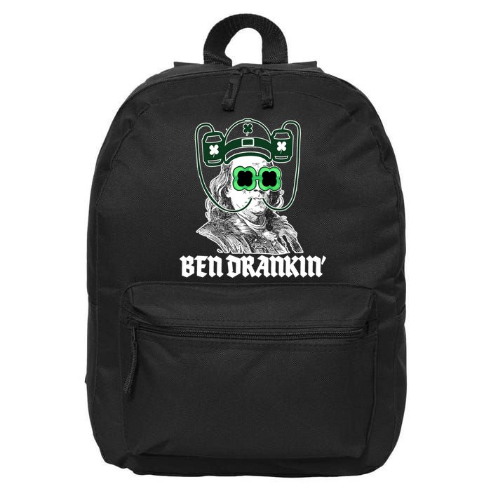 Ben Drankin Benjamin Franklin St Patricks Day 16 in Basic Backpack