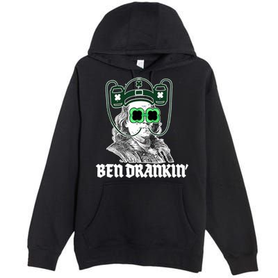 Ben Drankin Benjamin Franklin St Patricks Day Premium Pullover Hoodie