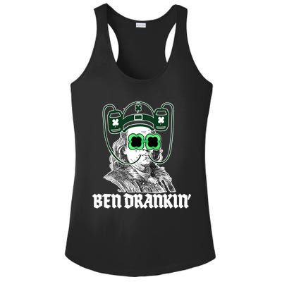 Ben Drankin Benjamin Franklin St Patricks Day Ladies PosiCharge Competitor Racerback Tank