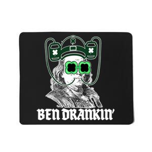 Ben Drankin Benjamin Franklin St Patricks Day Mousepad