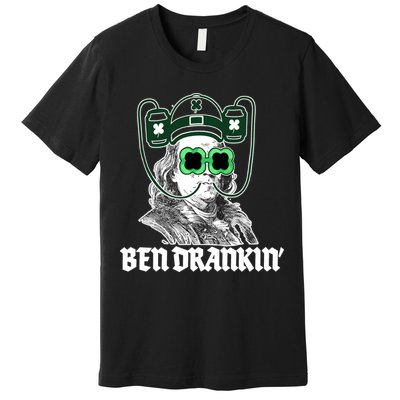 Ben Drankin Benjamin Franklin St Patricks Day Premium T-Shirt
