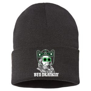 Ben Drankin Benjamin Franklin St Patricks Day Sustainable Knit Beanie