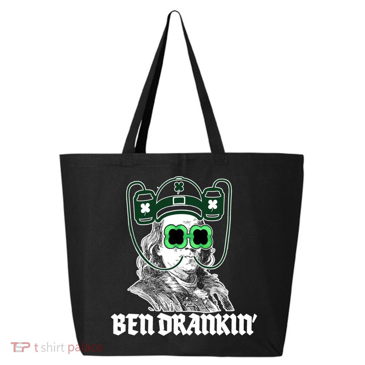 Ben Drankin Benjamin Franklin St Patricks Day 25L Jumbo Tote