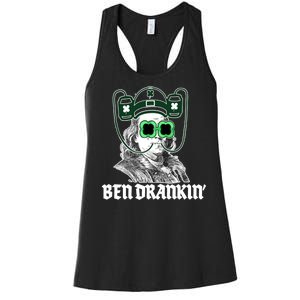 Ben Drankin Benjamin Franklin St Patricks Day Women's Racerback Tank