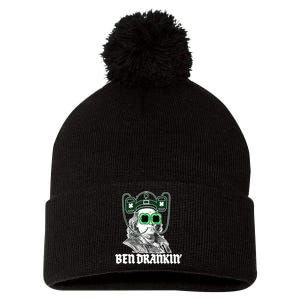 Ben Drankin Benjamin Franklin St Patricks Day Pom Pom 12in Knit Beanie