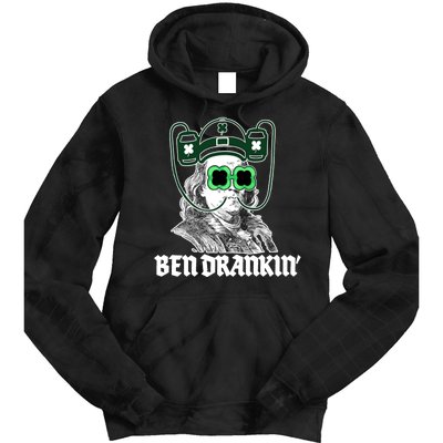 Ben Drankin Benjamin Franklin St Patricks Day Tie Dye Hoodie