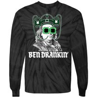 Ben Drankin Benjamin Franklin St Patricks Day Tie-Dye Long Sleeve Shirt