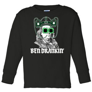 Ben Drankin Benjamin Franklin St Patricks Day Toddler Long Sleeve Shirt