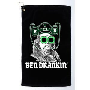 Ben Drankin Benjamin Franklin St Patricks Day Platinum Collection Golf Towel