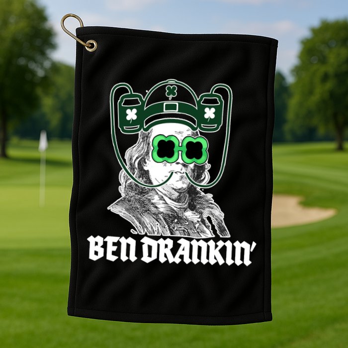 Ben Drankin Benjamin Franklin St Patricks Day Golf Towel