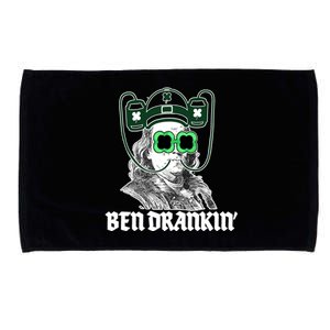 Ben Drankin Benjamin Franklin St Patricks Day Microfiber Hand Towel