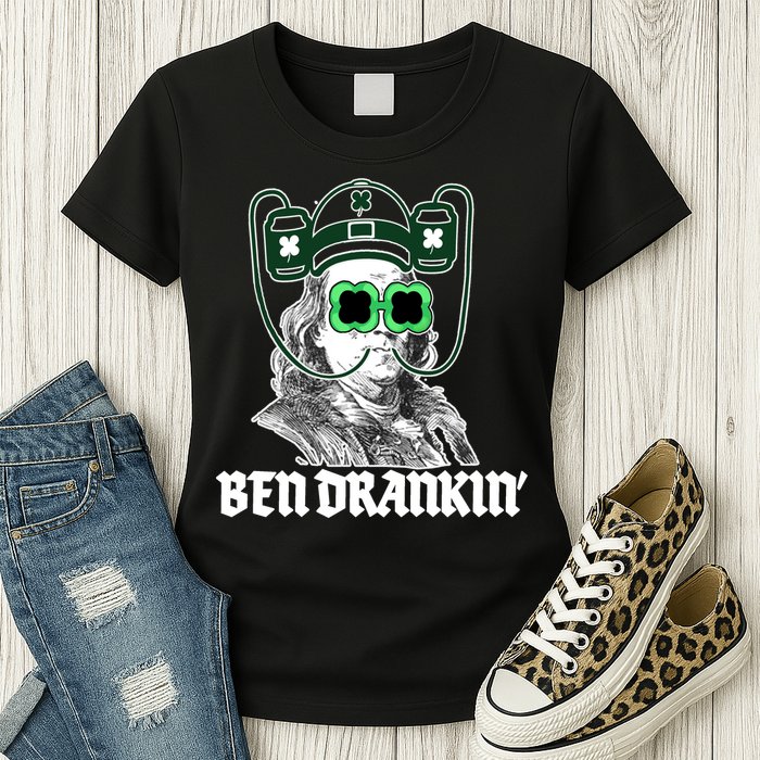 Ben Drankin Benjamin Franklin St Patricks Day Womens T-Shirt