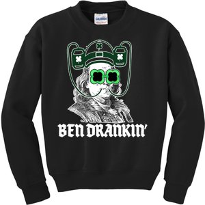 Ben Drankin Benjamin Franklin St Patricks Day Kids Sweatshirt