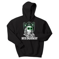 Ben Drankin Benjamin Franklin St Patricks Day Kids Hoodie