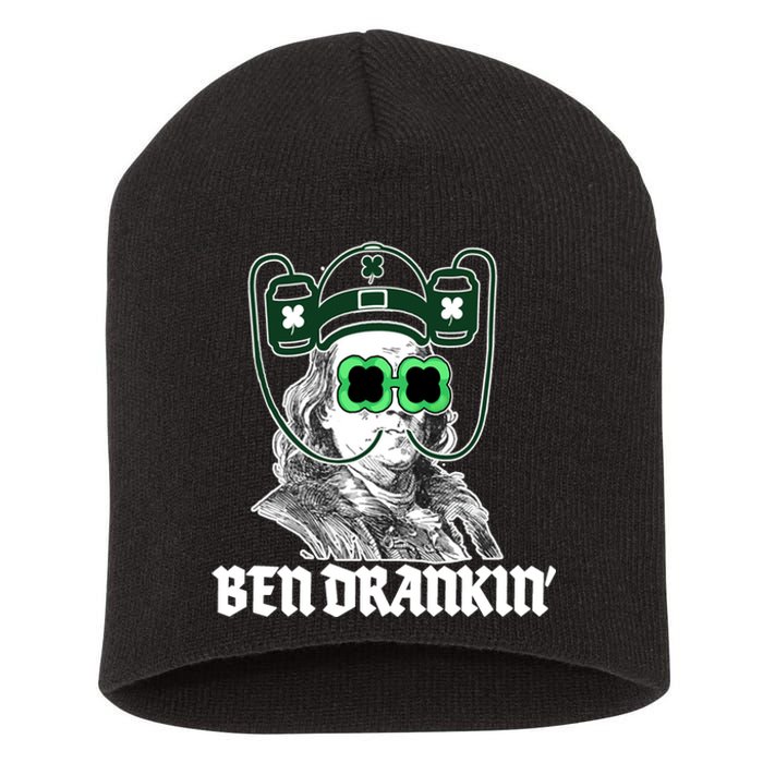 Ben Drankin Benjamin Franklin St Patricks Day Short Acrylic Beanie