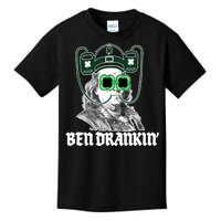 Ben Drankin Benjamin Franklin St Patricks Day Kids T-Shirt