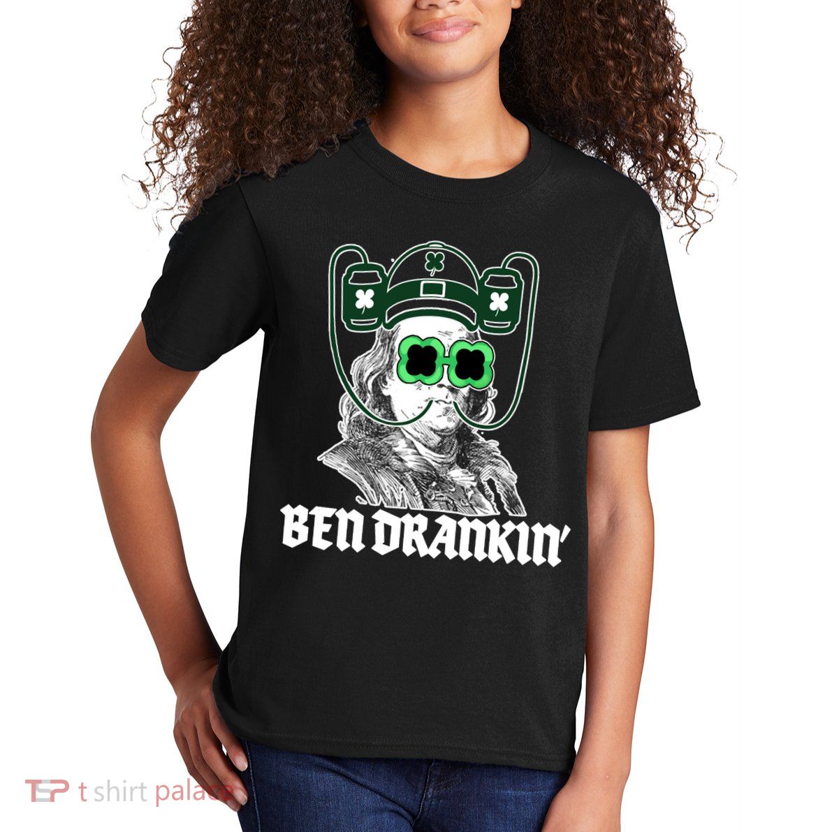 Ben Drankin Benjamin Franklin St Patricks Day Kids T-Shirt