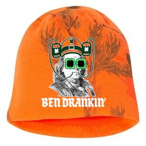 Ben Drankin Benjamin Franklin St Patricks Day Kati - Camo Knit Beanie