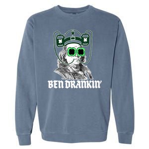 Ben Drankin Benjamin Franklin St Patricks Day Garment-Dyed Sweatshirt