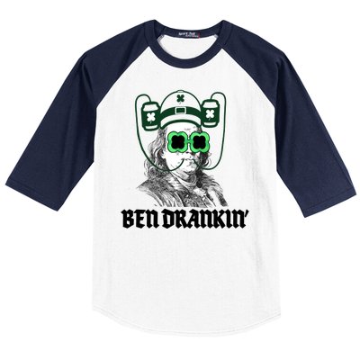 Ben Drankin Benjamin Franklin St Patricks Day Baseball Sleeve Shirt